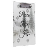 Porte-bloc Snowfall Snowflakes Noël noir blanc sketch (Swatch)