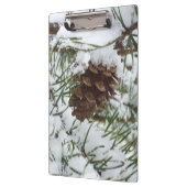 Porte-bloc Snowy Pine Cone I (Gauche)