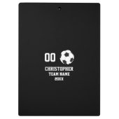 Porte-bloc Soccer 7 photo collage du nom de l'équipe (Dos)