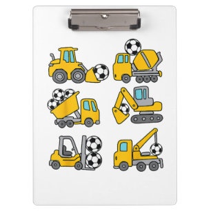 Porte-bloc Soccer Ball Kids Football Construction CamionsSocc
