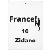 Porte-bloc Soccer France, personnalisable (Dos)