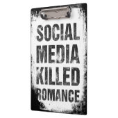 Porte-bloc Social Media Killed Romance (Gauche)