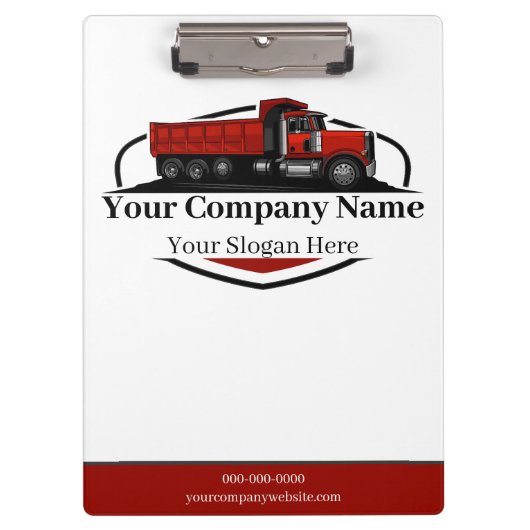 Porte-bloc Société professionnelle de camionnage de camions (Devant)