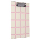 Porte-bloc Soft Beige & Pink Grid Pattern (Swatch)