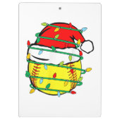 Porte-bloc Softball de Noël (Dos)
