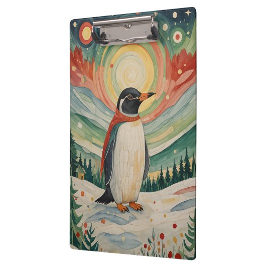 Porte-bloc Soirée sur le flocon des neiges (Gauche)