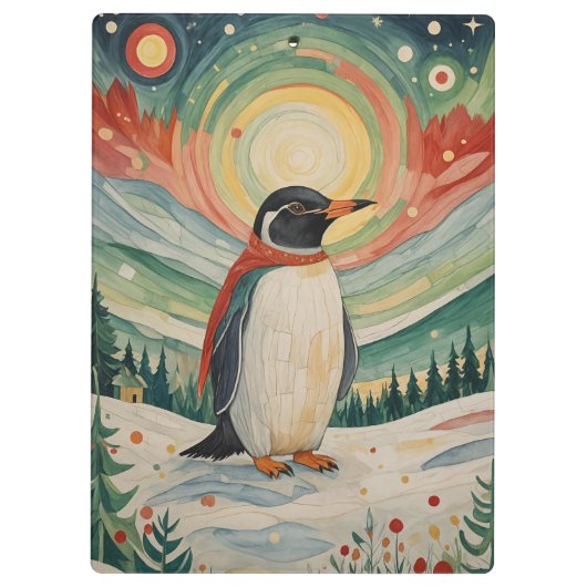 Porte-bloc Soirée sur le flocon des neiges (Dos)