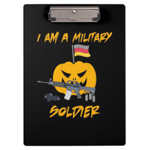 Porte-bloc Soldat militaire d'Halloween