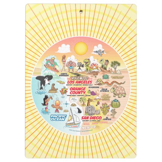 Porte-bloc Soleil SoCal (Dos)