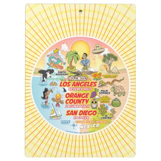 Porte-bloc Soleil SoCal (Dos)