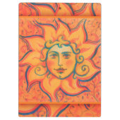 Porte-bloc Soleil souriant, Art Imaginaire Fairytale, Jaune o (Dos)