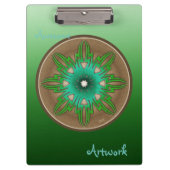 Porte-bloc Soleil vert (Devant)