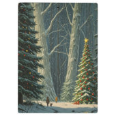 Porte-bloc Solstice Spruce Noël personnalisé (Dos)