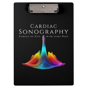 Porte-bloc Sonographe Cardiaque Colorée Ondes Ultrasoniques