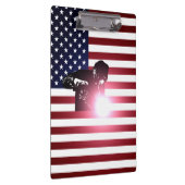 Porte-bloc Soudeuse et drapeau américain (Swatch)