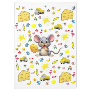 Porte-bloc Souris Fromage Jaune Camions Chats Étoile Presse-p