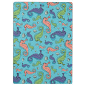 Porte-bloc Sous la mer - Cheval de mer et Motif de coque (Dos)