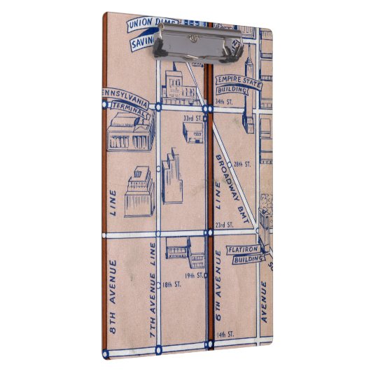 PORTE-BLOC SOUTERRAIN MAP, 1940 2 DE NEW YORK (Swatch)