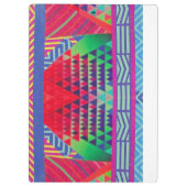 Porte-bloc southwestern borders and triangles collage (Dos)