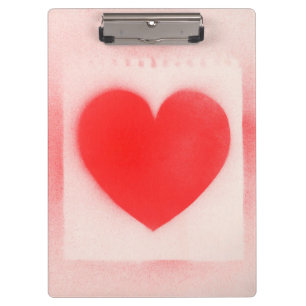 Porte-bloc Soyez mon coeur rouge Valentine