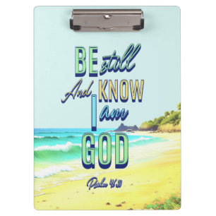 Porte-bloc Soyez Toujours Et Sachez Que Je Suis Dieu Psaume 4