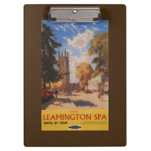 Porte-bloc Spa royal, affiche britannique de chemins de fer