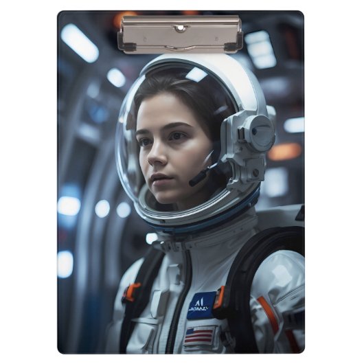 Porte-bloc Space Girl v1 | (Devant)