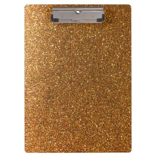 Porte-bloc Sparkly Luxury Gold Parties scintillant Enseignant (Devant)