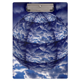 Porte-bloc Sphère 3D de nuage abstrait