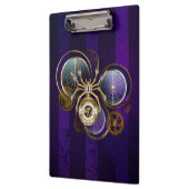 Porte-bloc Spider Steampunk sur Arrière - plan pourpre (Gauche)