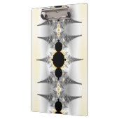 Porte-bloc Spikes fractaux de l'argent métallique (Gauche)