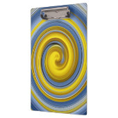 Porte-bloc spirale jaune et bleue (Gauche)