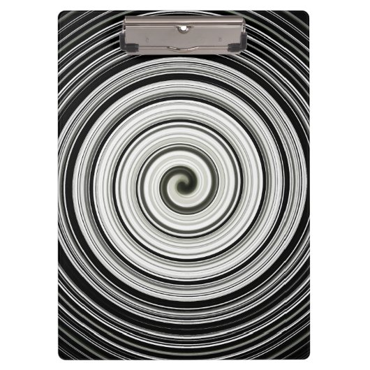 Porte-bloc Spirale Noire Et Blanche (Devant)
