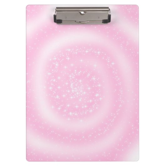 Porte-bloc Spirale rose pâle (Devant)