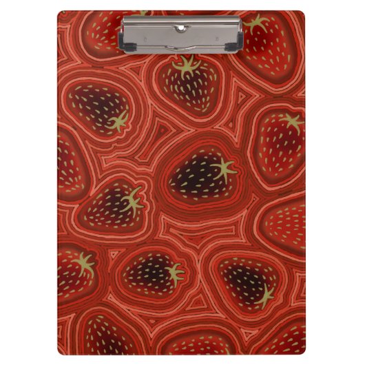 Porte-bloc Spirale tourbillon de fraise (Devant)