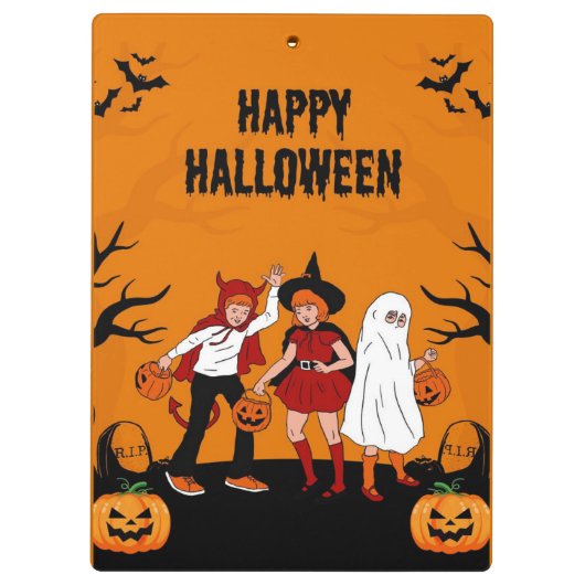 Porte-bloc Spooky Halloween  – Pumpkin, Ghost & (Dos)