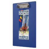 Porte-bloc Sports d'hiver chez Yosemite PosterYosemite, CA (Gauche)