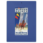 Porte-bloc Sports d'hiver chez Yosemite PosterYosemite, CA (Dos)