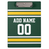 Porte-bloc Sports Team Football Jersey Nom personnalisé Numér (Devant)