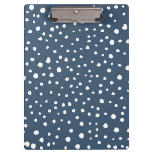 Porte-bloc Spots Dalmatiens Bleus Marine, Points Dalmatiens,
