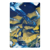 Porte-bloc SPWW Gleaming Indigo Mini Porte - bloc (Dos)