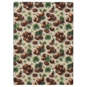 Porte-bloc St. Patrick’s Day Coffee & Shamrock Pattern (Dos)