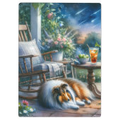 Porte-bloc Starlit Garden Porch Sheltie Dream (Dos)