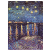 Porte-bloc Starry Night Over the Rhone par Vincent van Gogh (Dos)