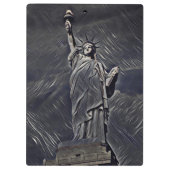 Porte-bloc Statue de la peinture de liberté (Dos)
