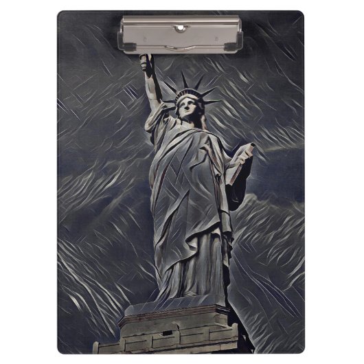 Porte-bloc Statue de la peinture de liberté (Devant)