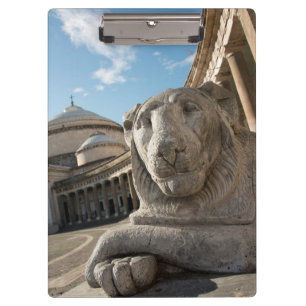 Porte-bloc Statue de lion devant San Francesco di Paola