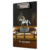 Porte-bloc Statue du Cheval Danseuse Autochtone Saratoga Port (Gauche)