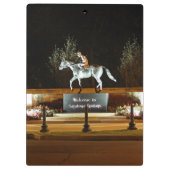 Porte-bloc Statue du Cheval Danseuse Autochtone Saratoga Port (Dos)