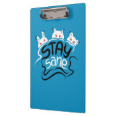 Porte-bloc Stay Sane Funny Madness Typographie (Gauche)